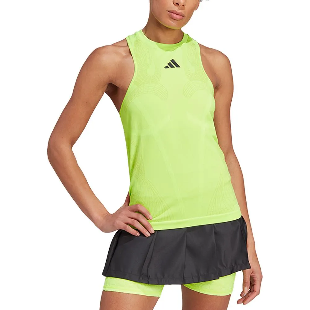 Women's Seamless Tennis Y-Tank Lucid Lemon