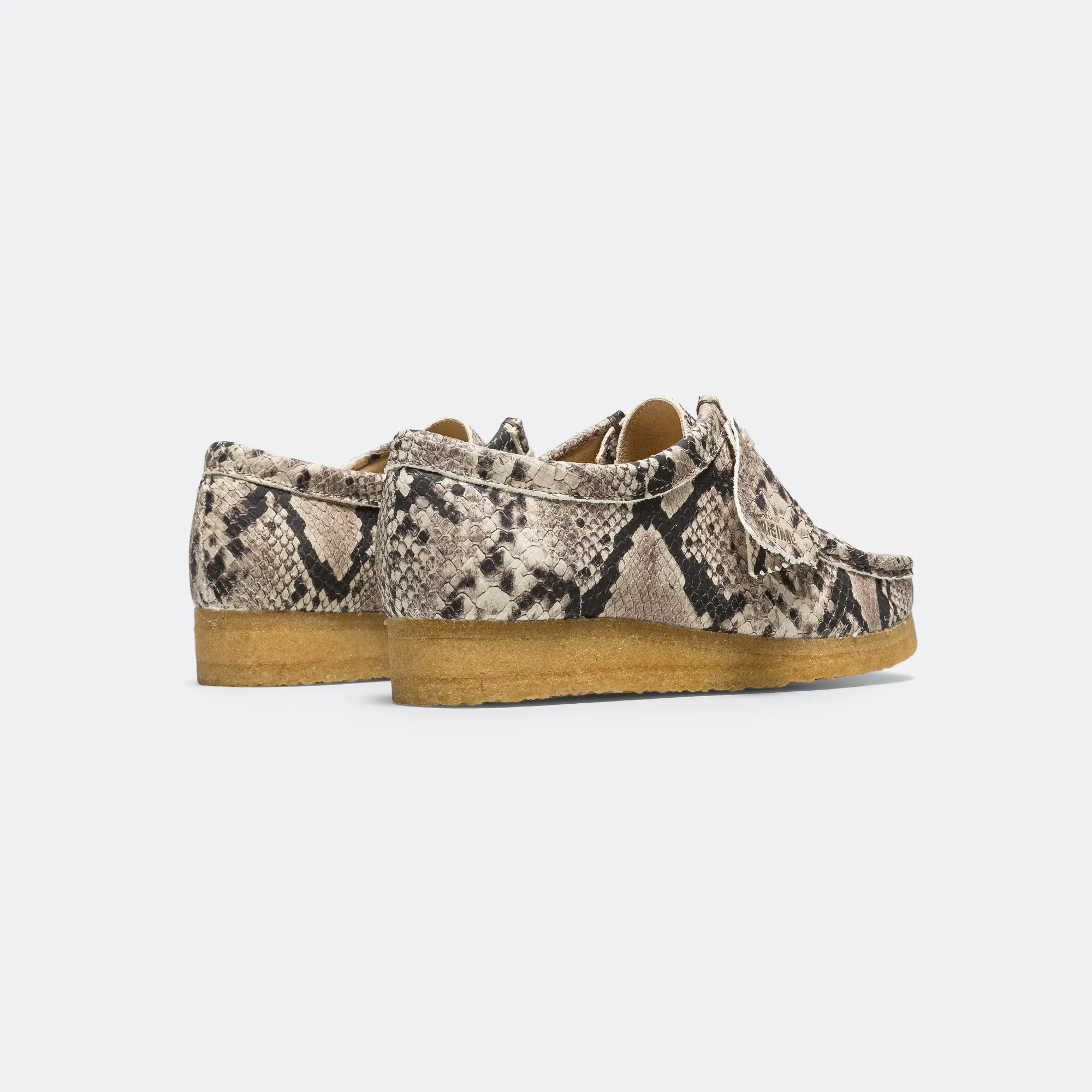 Womens Wallabee - Grey Snake Leather