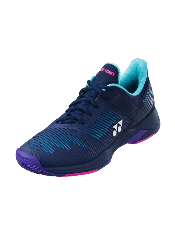 YONEX Tennis Shoes POWER CUSHION SONICAGE 2 WOMEN [Navy Blue]