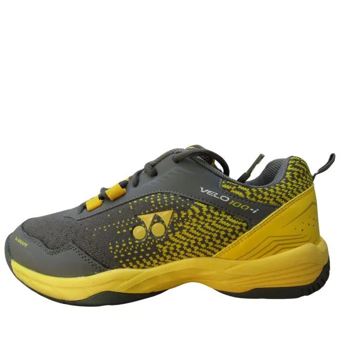 Yonex VELO 100i Badminton Shoes(Steel Grey/Honey Mustard)