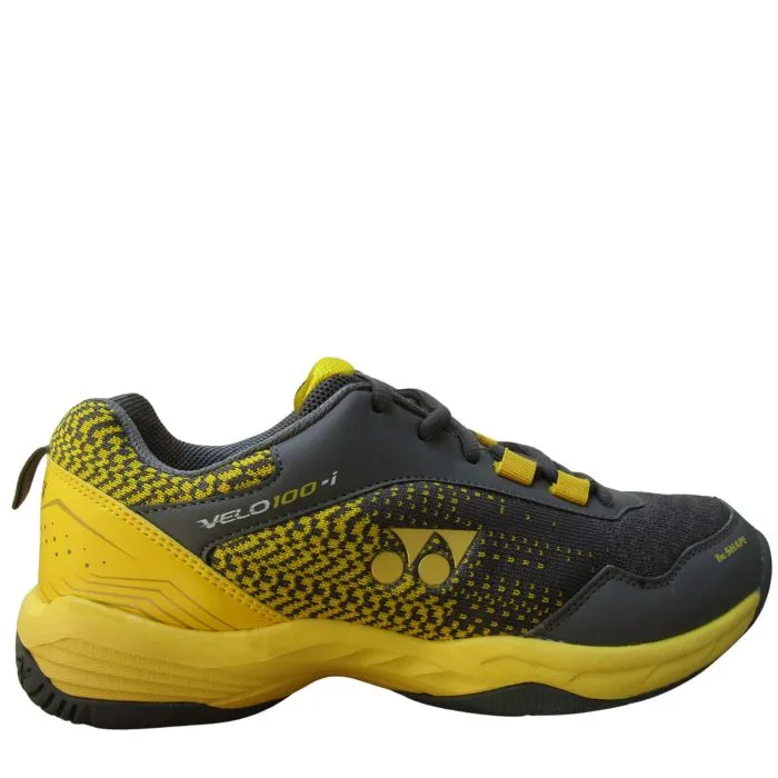 Yonex VELO 100i Badminton Shoes(Steel Grey/Honey Mustard)