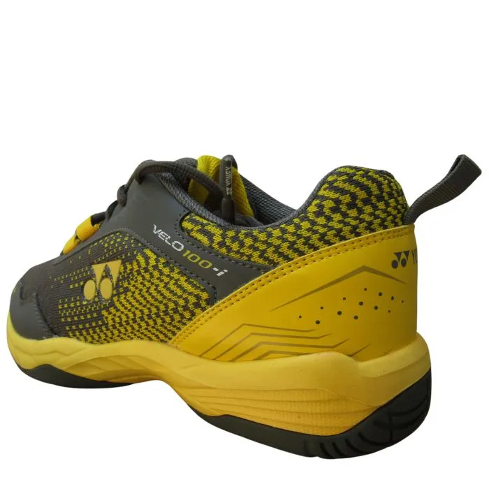 Yonex VELO 100i Badminton Shoes(Steel Grey/Honey Mustard)