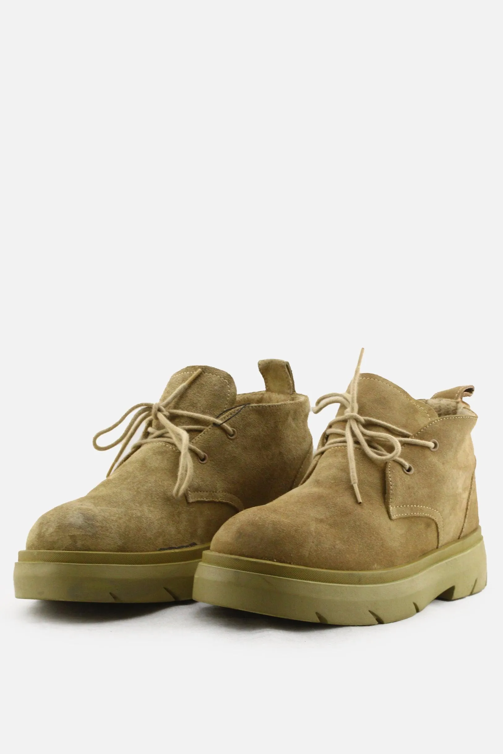 Zara Laces Desert Boots | Suede