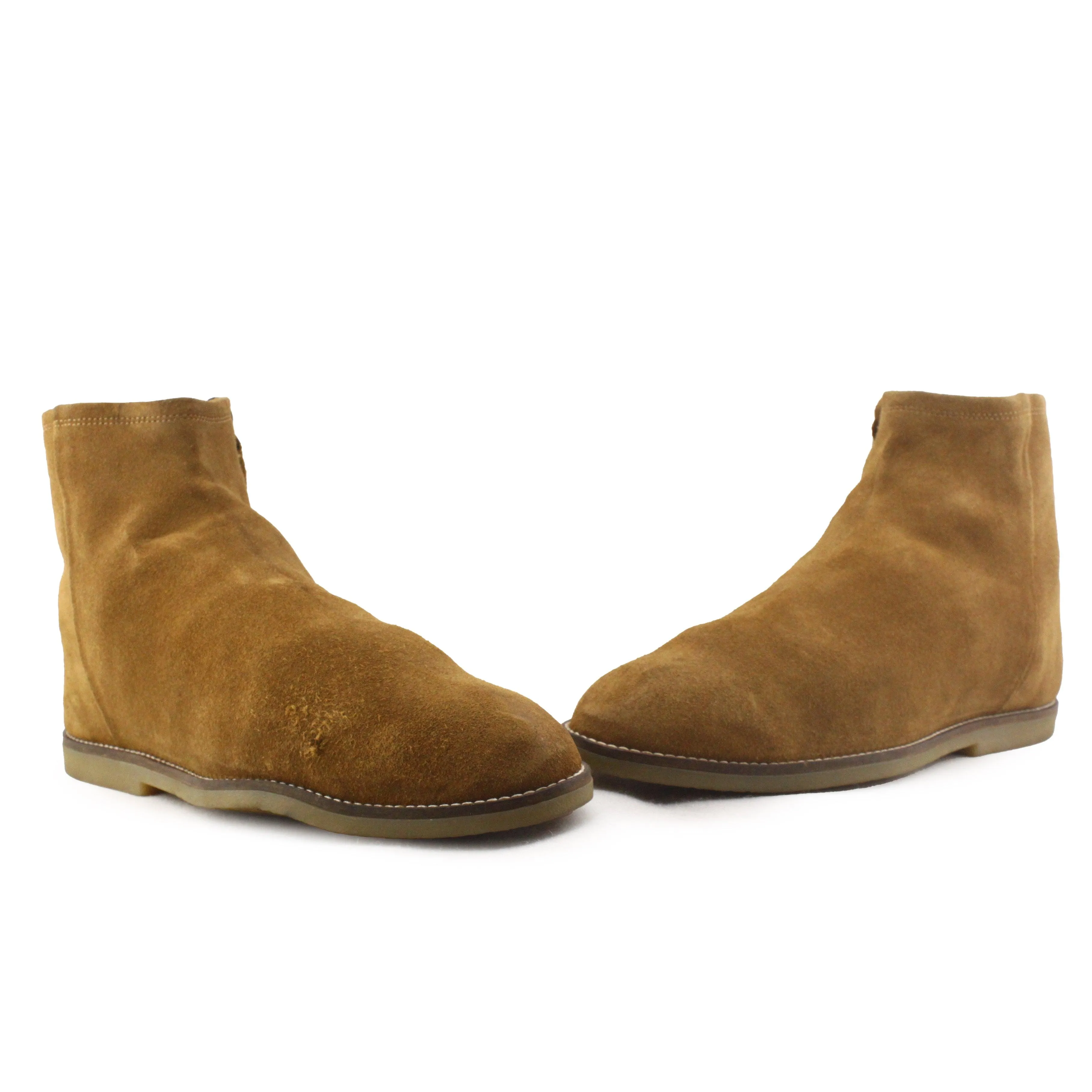 Zara Zipper Chelsea Ankle Boots | Suede