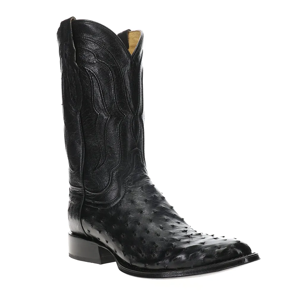 Zony 12 inch Full Quill Ostrich Medium Round Toe Cowboy Boots